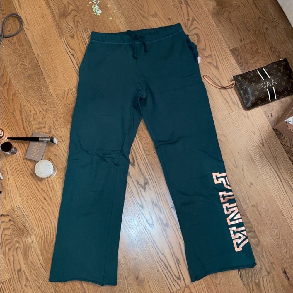 PINK Pine Green Sweatpants
